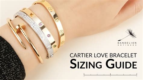 cartier love bracely|cartier love bracelet size chart.